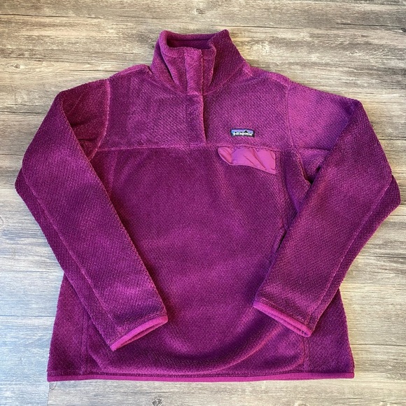 Patagonia Women's Purple Re-Tool Snap-T Fleece Pullover Sweater Size M - Picture 2 of 9